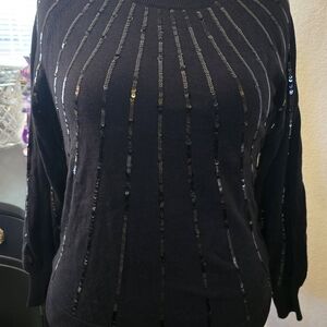 Belle By Kim Gravel Jingle Belles Sequin Sweater Size XS NWT